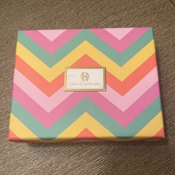 House of Harlow Raffia Earrings White Gold Tone Fans Fringe Big Statement Light - Picture 5 of 5